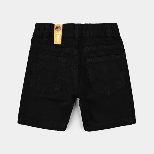 Boys Denim rigid Short Power Basic-BLACK