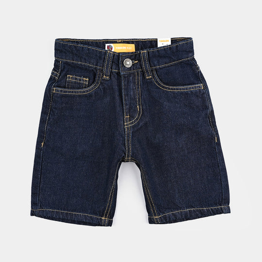 Boys Denim rigid Short Power Basic-DK-BLUE