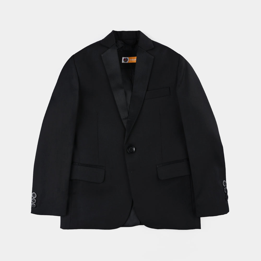 Boys Cotton Twill 3 Piece suit Classic Black