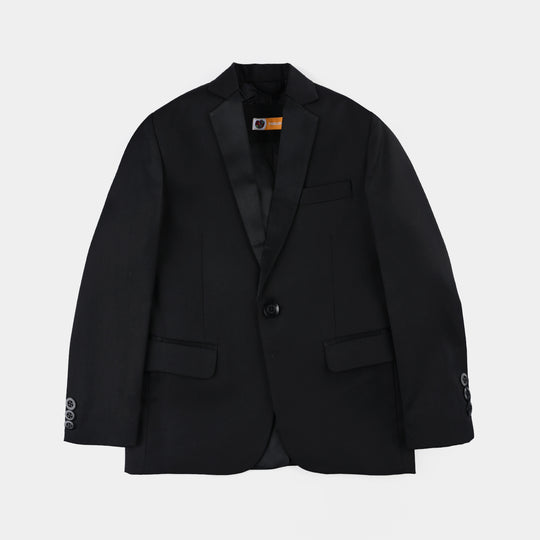 Boys Cotton Twill 3 Piece suit Classic Black