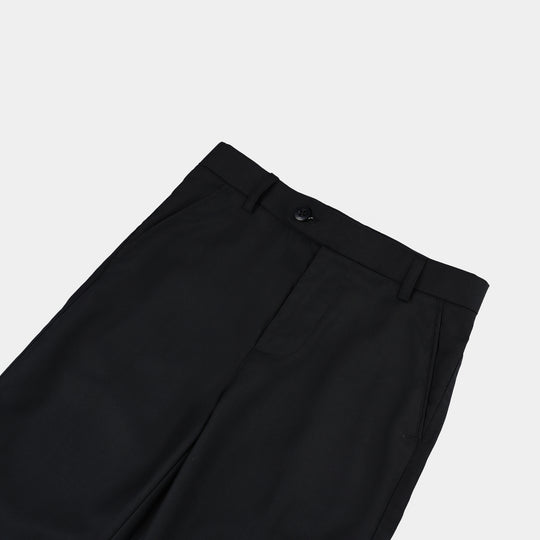 Boys Cotton Twill 3 Piece suit Classic Black