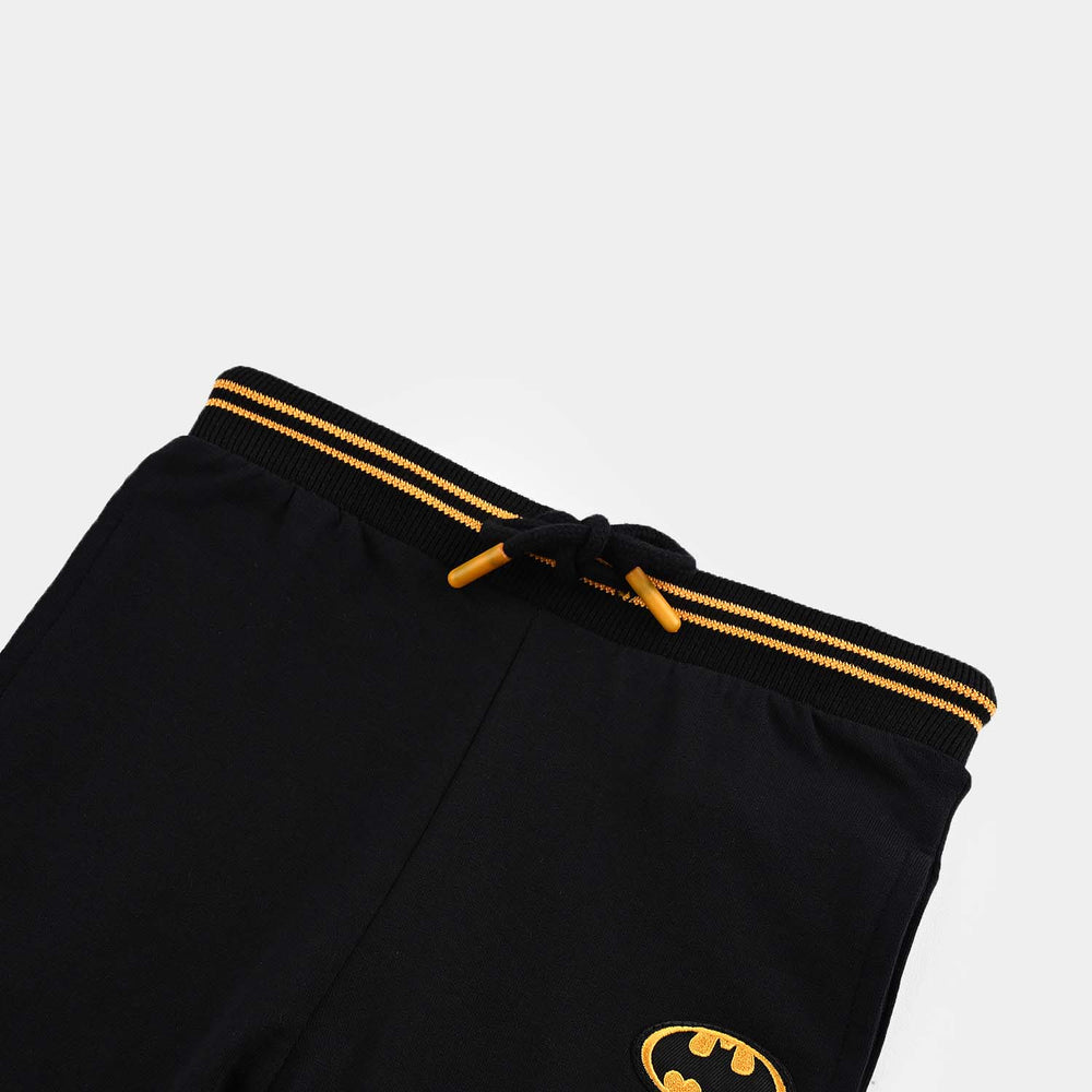 Boys Cotton Terry Short-Jet Black
