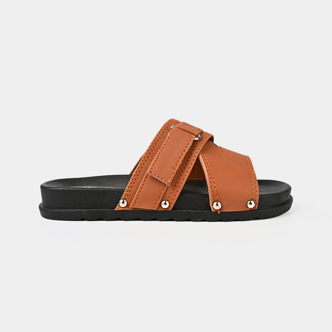 Boys Slides ZF-003-BROWN