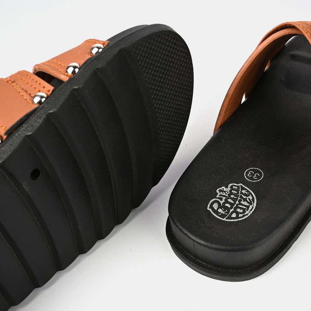 Boys Slides ZF-003-BROWN