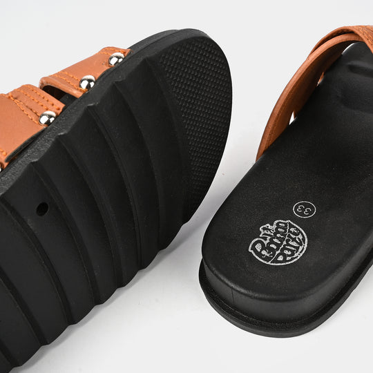 Boys Slides ZF-003-BROWN