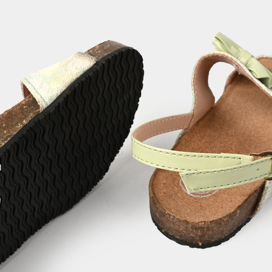 Girls Sandal T-005-Sea.Green