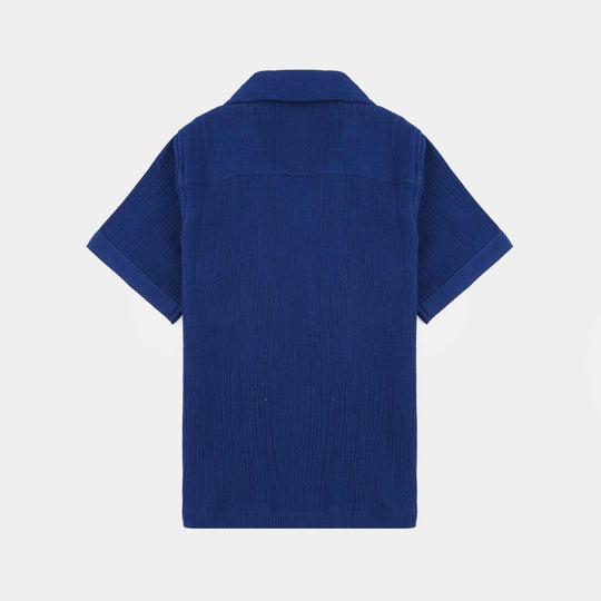 Boys Cotton Woven Suit Big Smile All Day-B-Blue