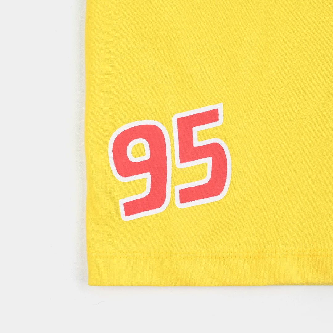 Boys Cotton Jersey T-Shirt H/S PIT Crew-Cyber Yellow