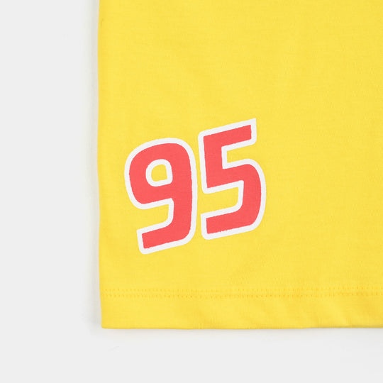 Boys Cotton Jersey T-Shirt H/S PIT Crew-Cyber Yellow