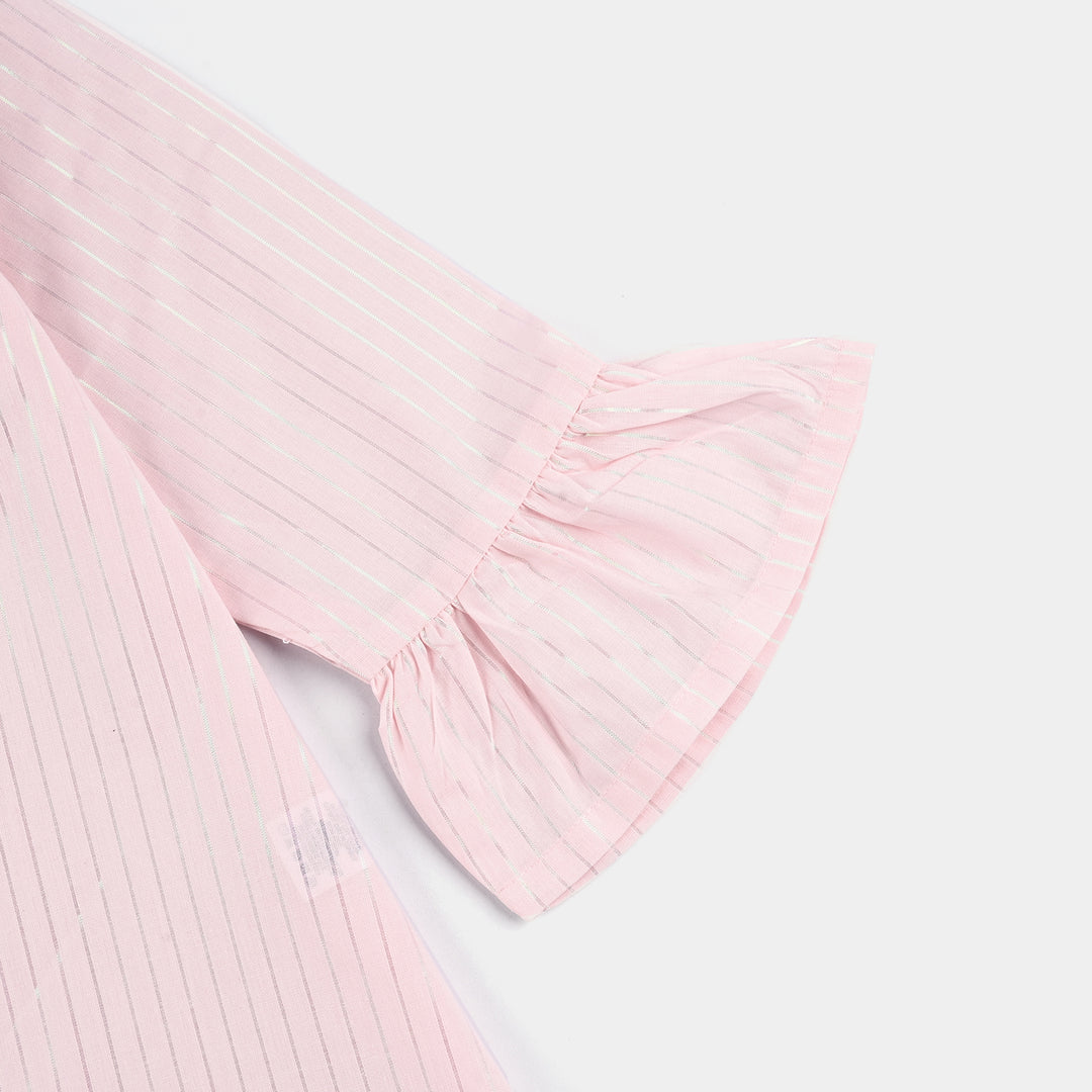 Girls Cotton EMB Top Pretty Pearls