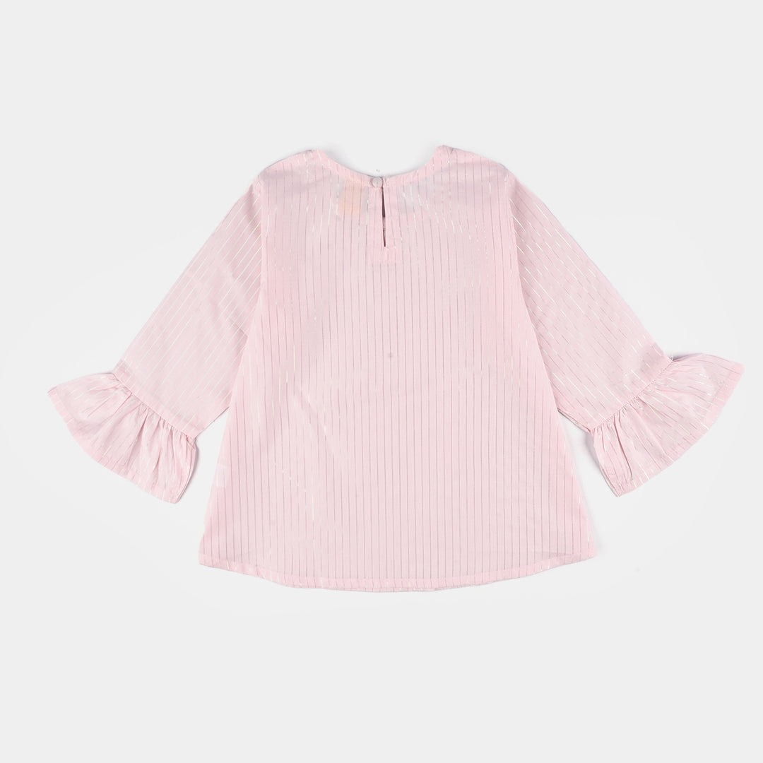 Girls Cotton EMB Top Pretty Pearls