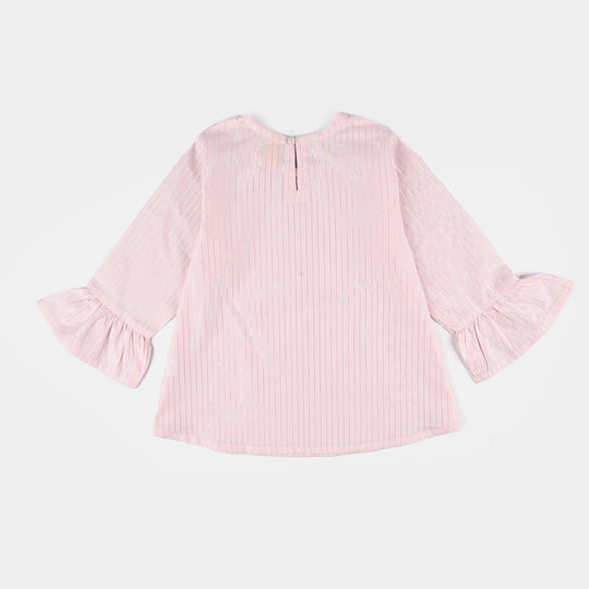 Girls Cotton EMB Top Pretty Pearls