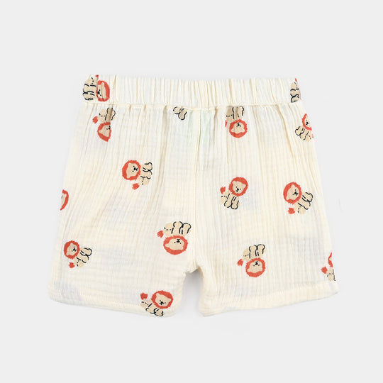 Infant Boys Cotton Suit The Lion-Cream