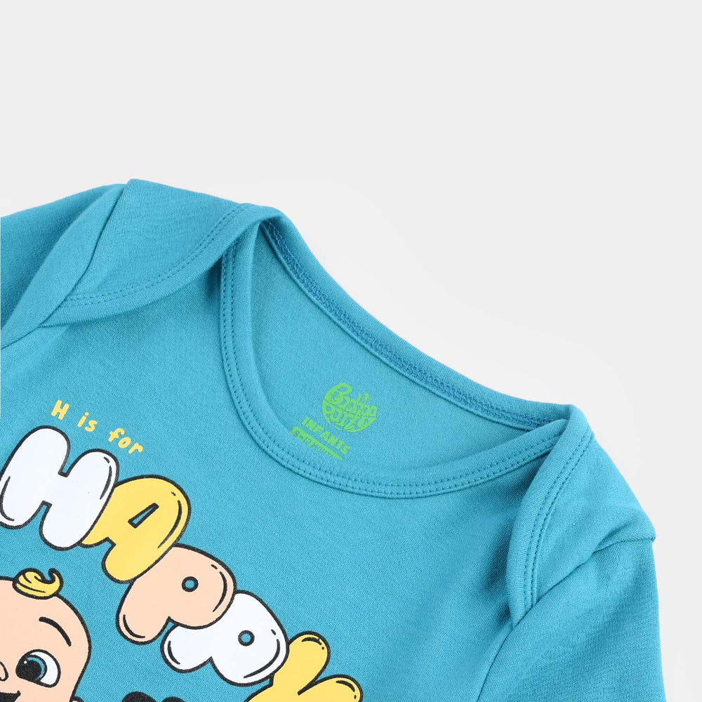 Infant Boys Cotton Interlock COCOMELON BASIC ROMPER