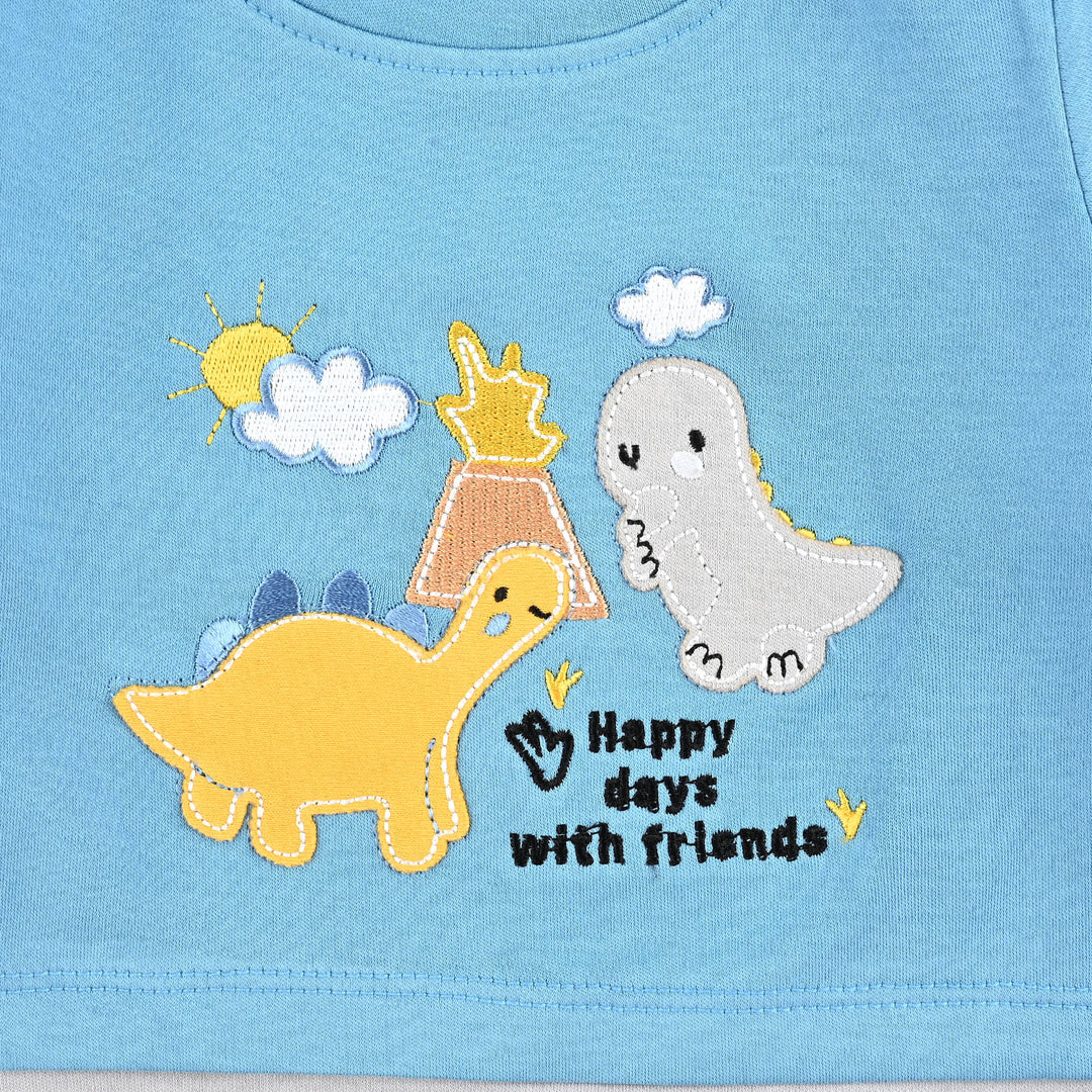BOYS Cotton Interlock HAPPY DAYS FASHION ROMPER