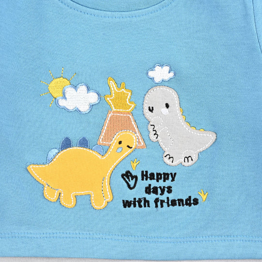 BOYS Cotton Interlock HAPPY DAYS FASHION ROMPER