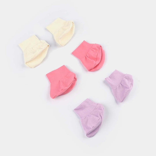 Baby Girl Mittens – 3 Pairs (Newborn)