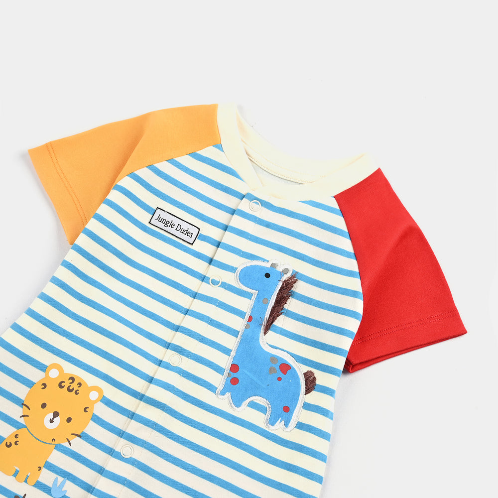 Infant BOYS Cotton JUNGLE DUDES FASHION ROMPER