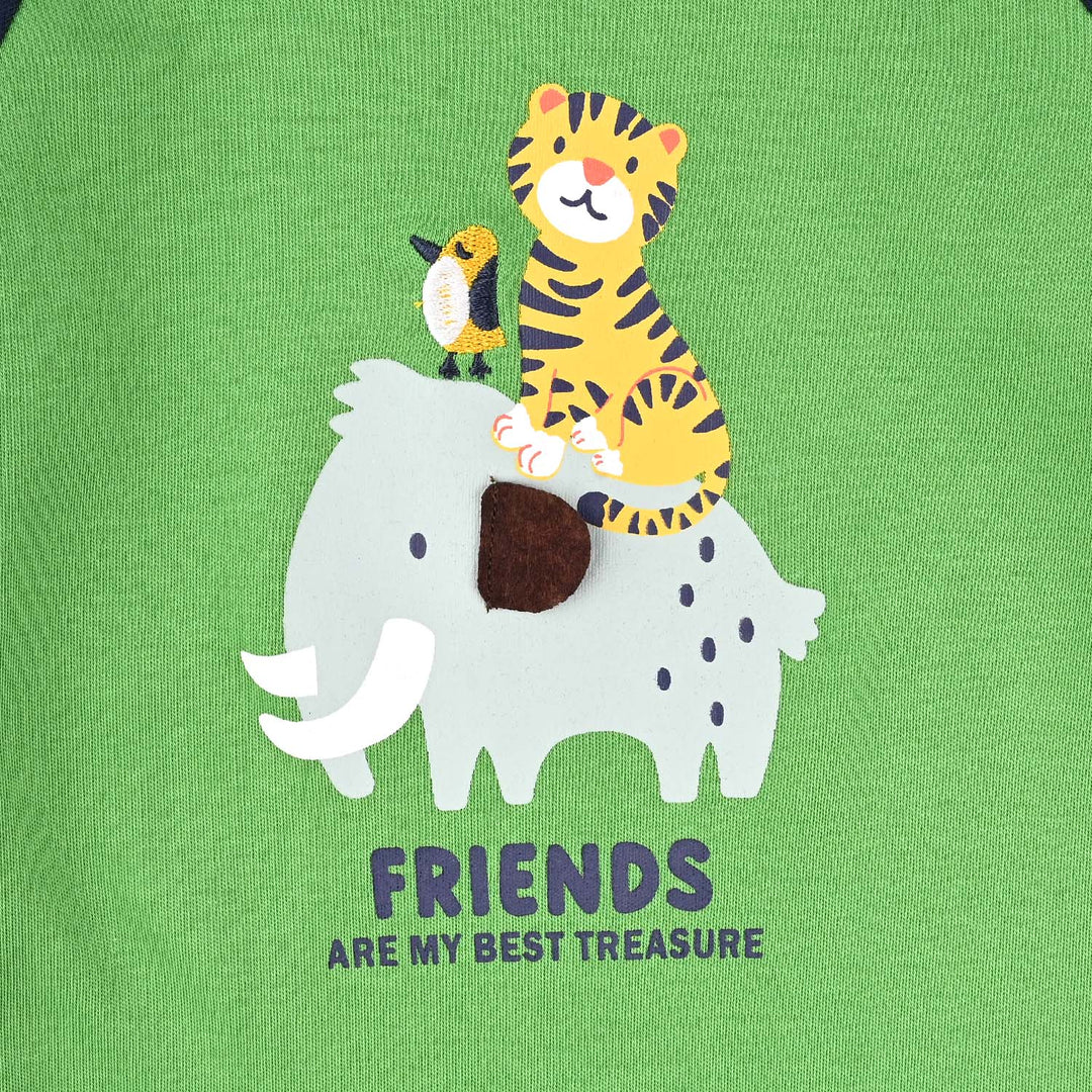 Infant Boys Cotton Interlock FRIENDS FASHION Romper