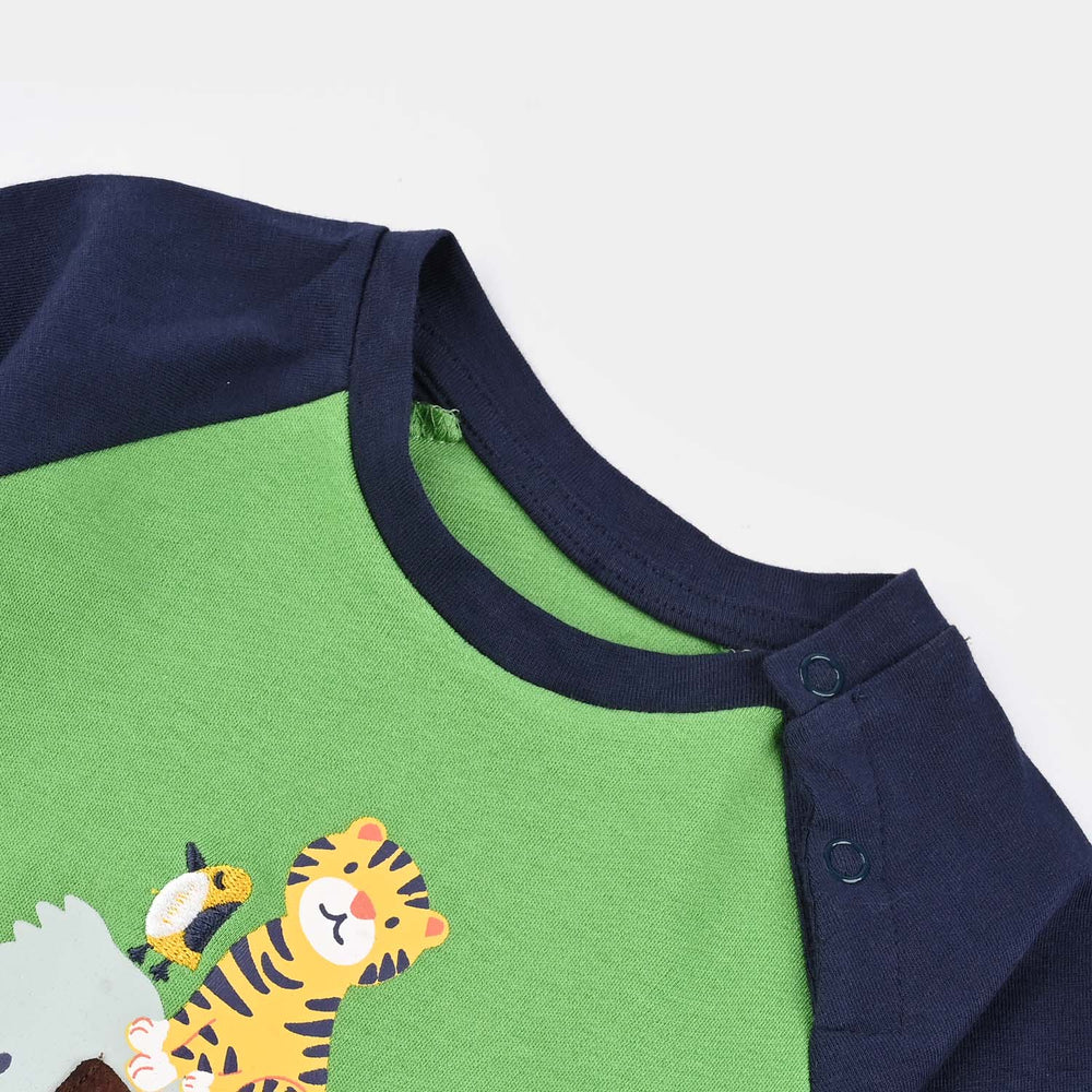 Infant Boys Cotton Interlock FRIENDS FASHION Romper