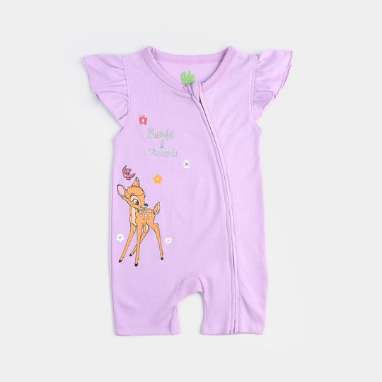 Infant Girls Cotton Interlock BAMBI AND THUMPER FASHION ROMPER