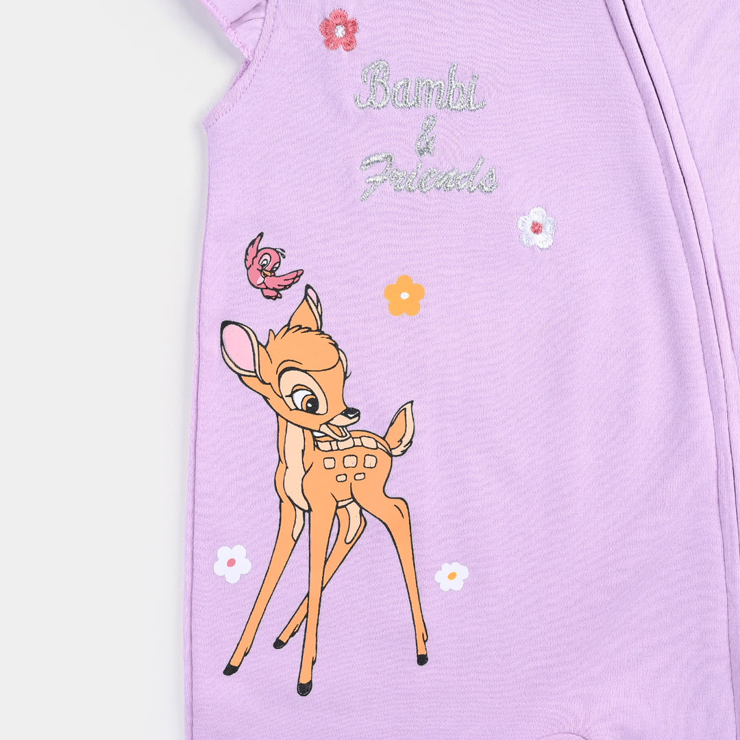 Infant Girls Cotton Interlock BAMBI AND THUMPER FASHION ROMPER
