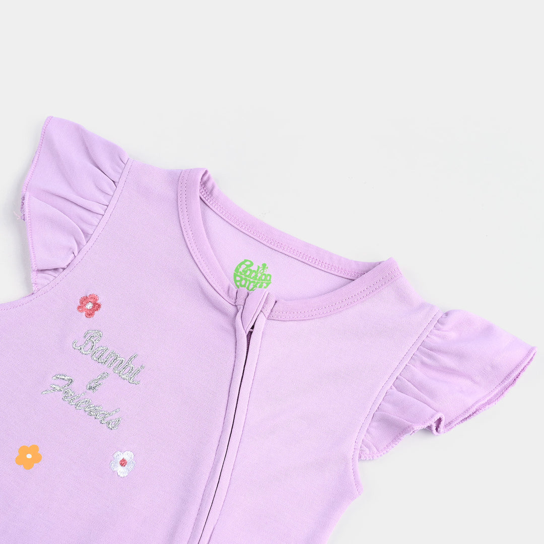 Infant Girls Cotton Interlock BAMBI AND THUMPER FASHION ROMPER