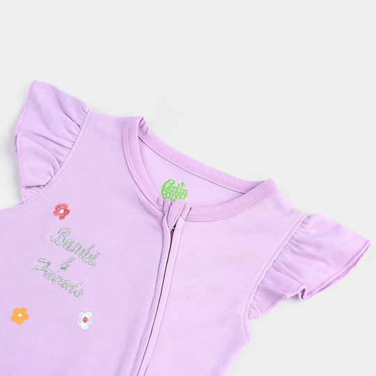 Infant Girls Cotton Interlock BAMBI AND THUMPER FASHION ROMPER