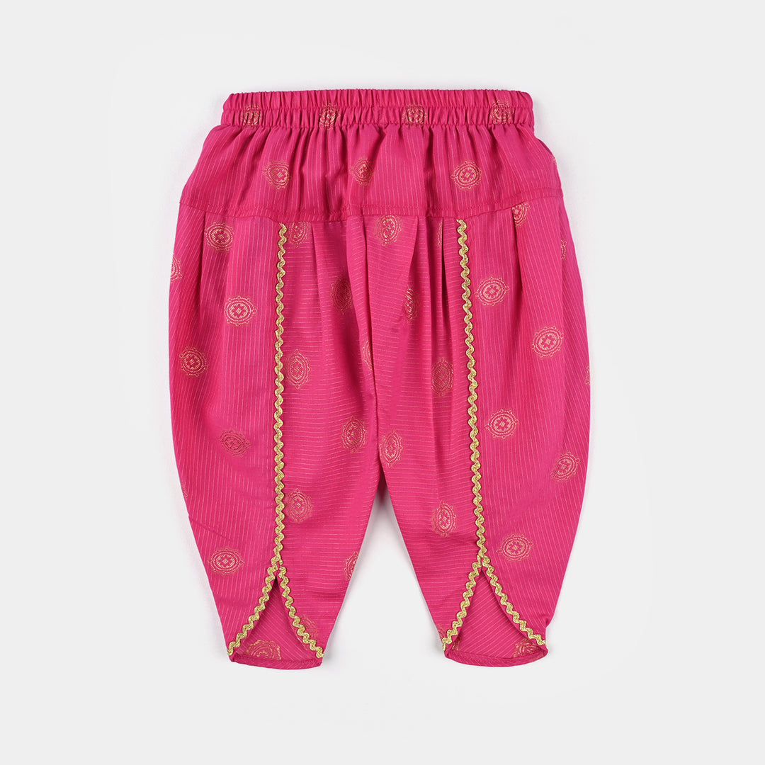 Infant Girls Jacquard Emb 2Pcs Roop-Magenta