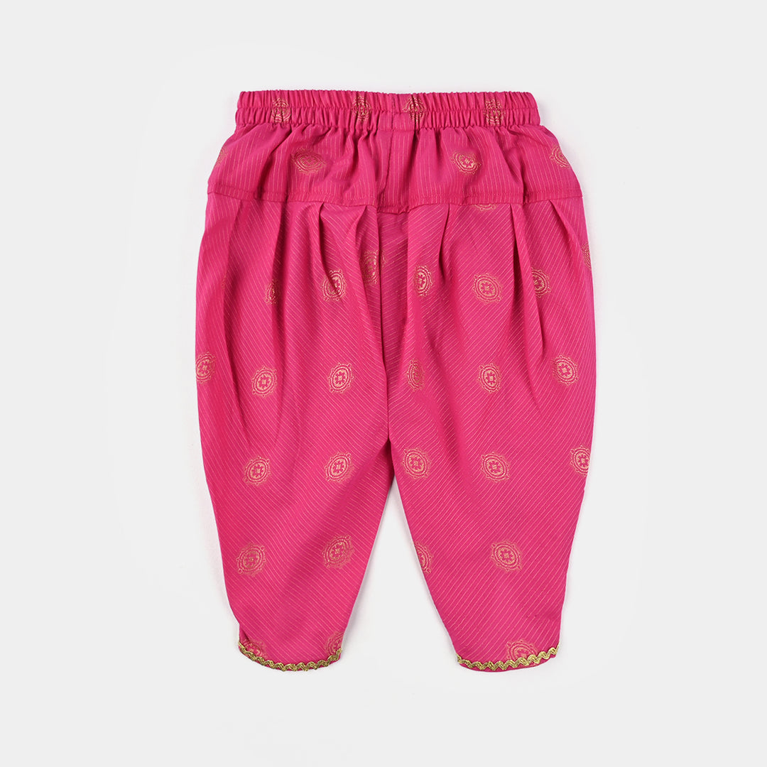 Infant Girls Jacquard Emb 2Pcs Roop-Magenta