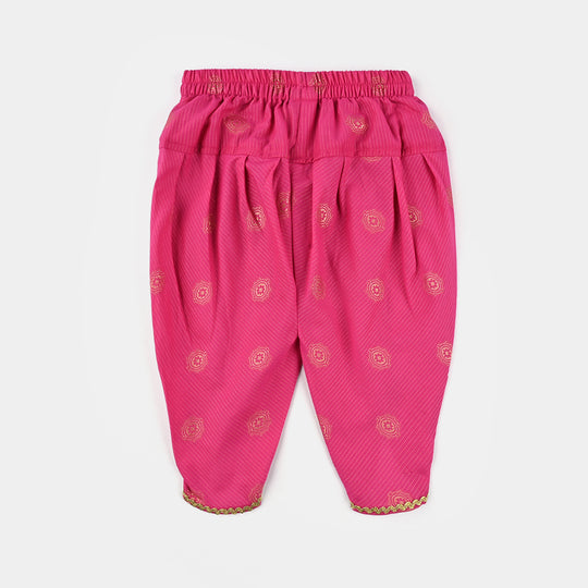 Infant Girls Jacquard Emb 2Pcs Roop-Magenta