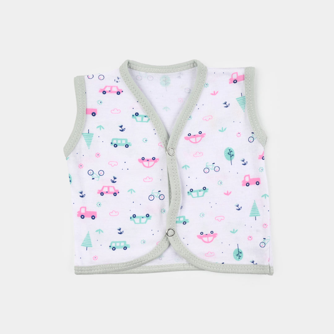 Unisex Cotton Sando Vest White