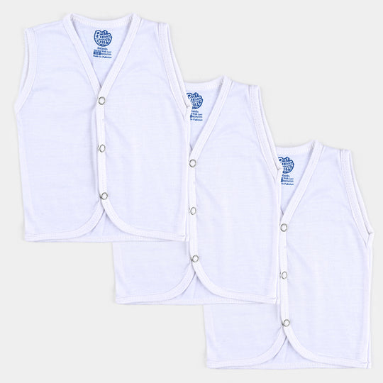 Unisex Cotton Sando Vest White