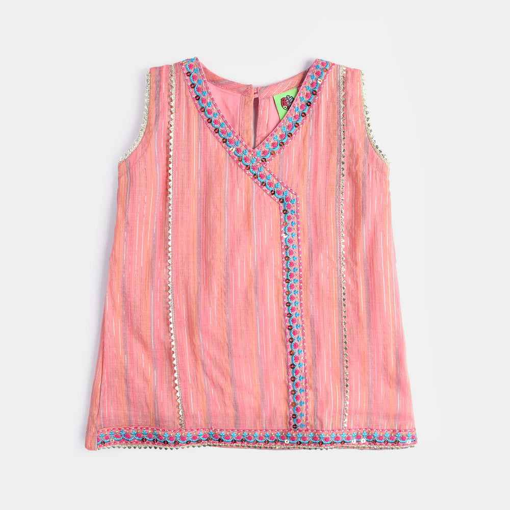 Infant Girls Jacquard 2Pcs Little Blush-Peach