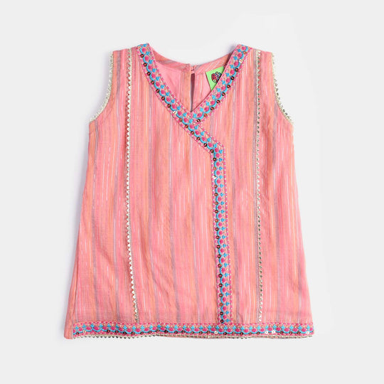 Infant Girls Jacquard 2Pcs Little Blush-Peach