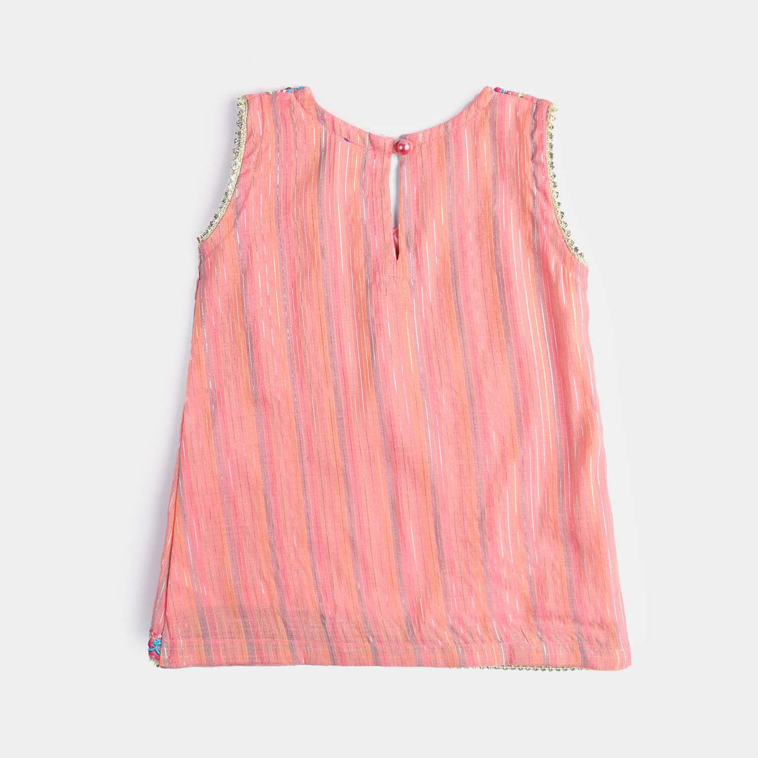 Infant Girls Jacquard 2Pcs Little Blush-Peach
