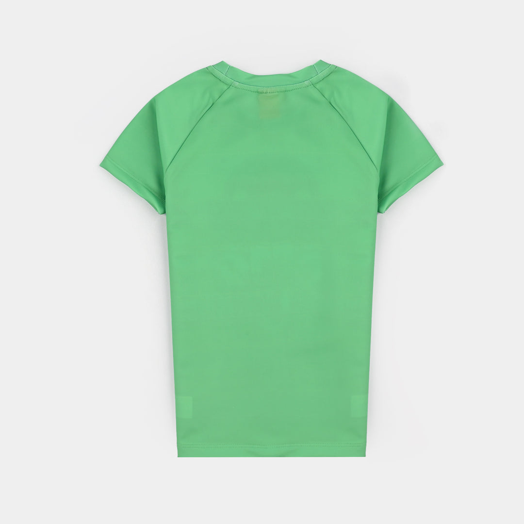 Boys Microfiber Jersey 2 Piece Suit-GREEN