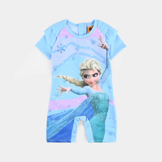 Girls Microfiber Jersey Jumper Suit-SKY BLUE