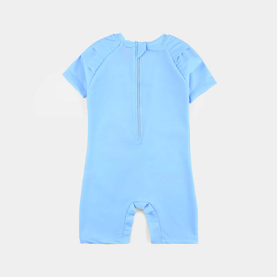 Girls Microfiber Jersey Jumper Suit-SKY BLUE