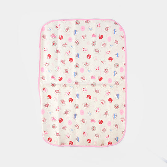 Baby Changing Sheet 49x69 Pink Car & Ship