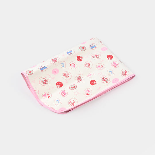 Baby Changing Sheet 49x69 Pink Car & Ship