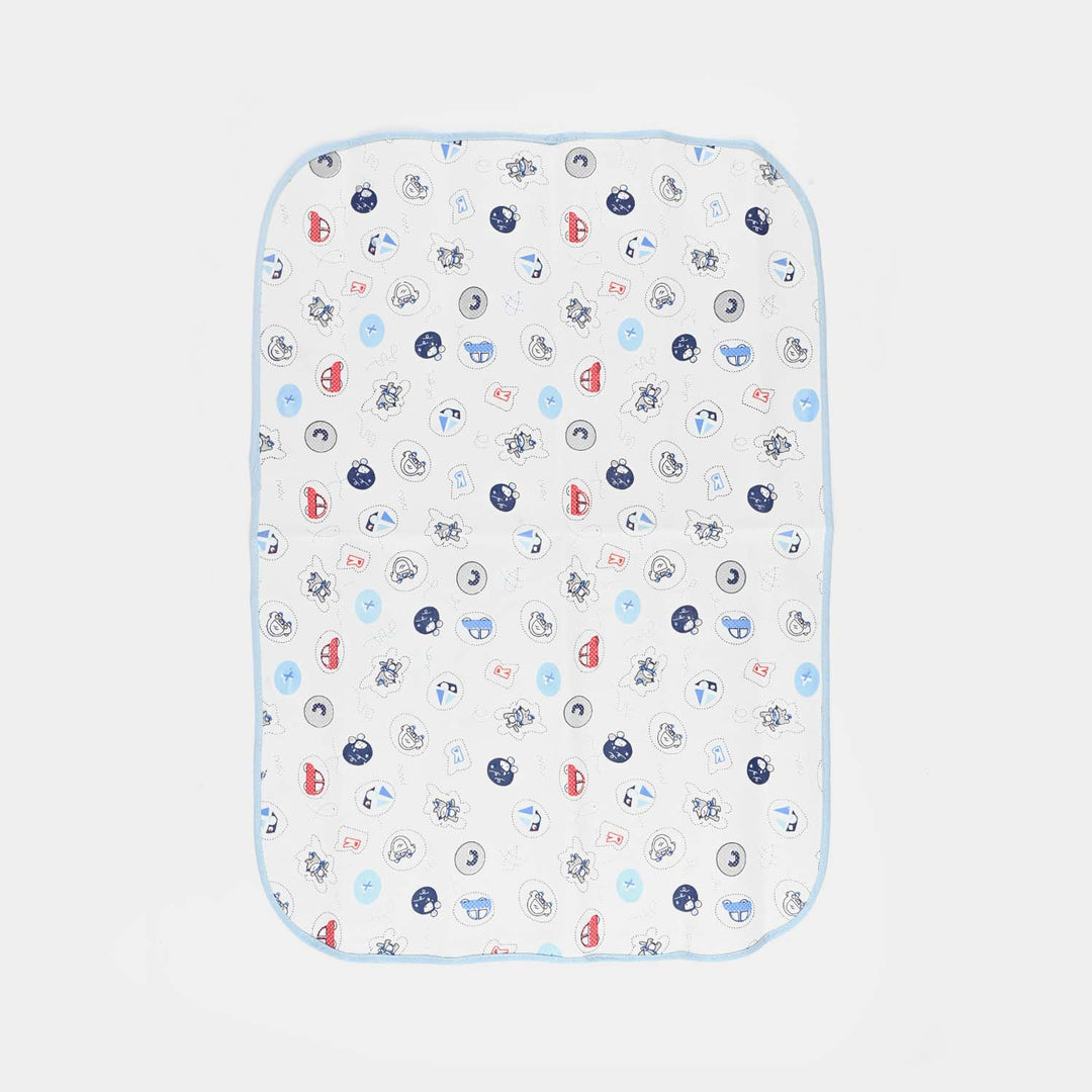 Baby Changing Sheet 49x69 Blue Car & Ship