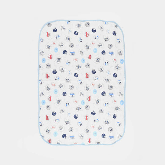 Baby Changing Sheet 49x69 Blue Car & Ship