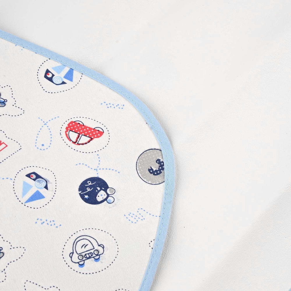 Baby Changing Sheet 69x96 Blue Car & Ship