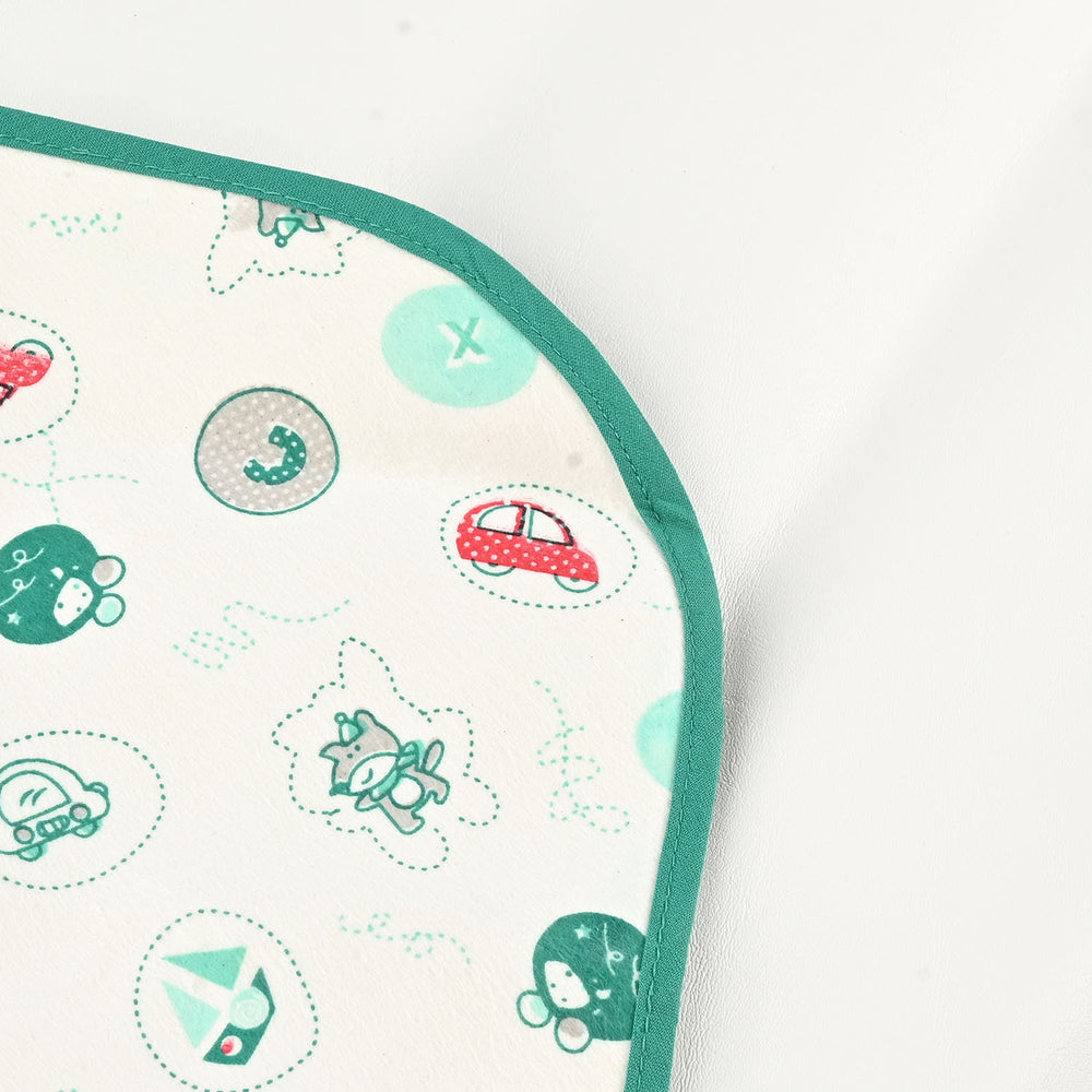 Baby Changing Sheet 69x96 Green Car & Ship