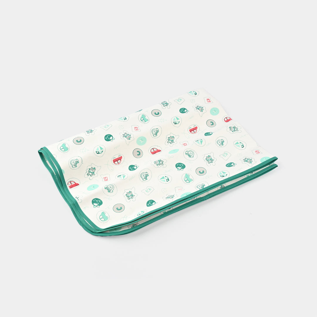 Baby Changing Sheet 49x69 Green Car & Ship