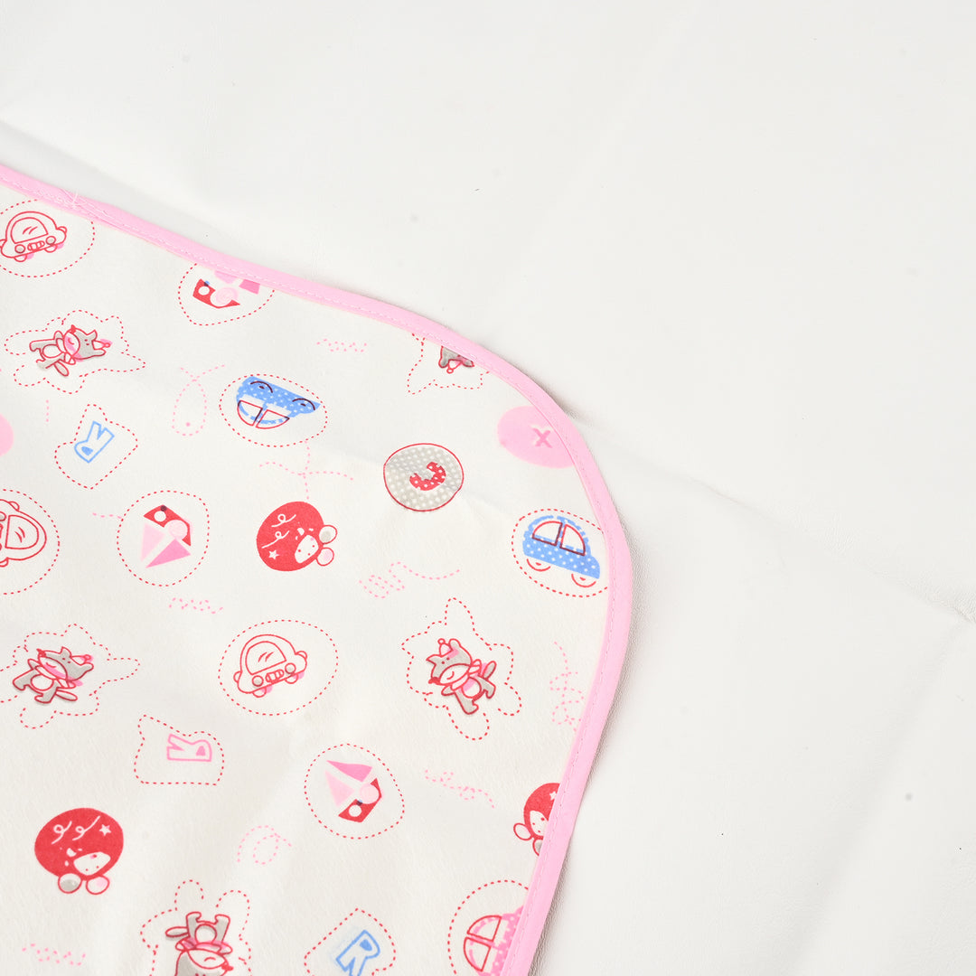 Baby Changing Sheet 69x96 Pink Car & Ship