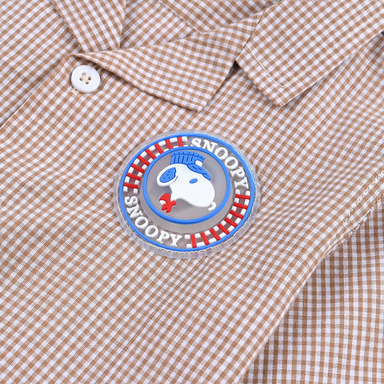 Infant Boys Yarn Dyed Casual Shirt-Check