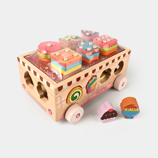 Ice Cream & Dessert Car Wooden Toy