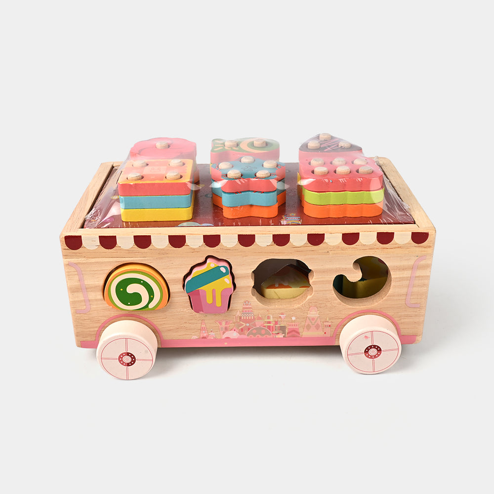 Ice Cream & Dessert Car Wooden Toy